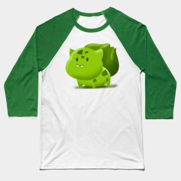 Green Toad Baseball T-Shirt by janlangpoako